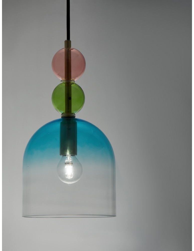 Lampy wiszące - Luces Exclusivas BALAM Wisząca Nowoczesna złoty i odcienie złota 1xE14 max 5W LE43396 - produkt kolory-swiatla.pl 3