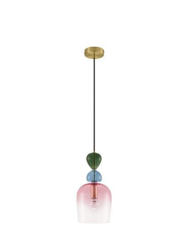 Luces Exclusivas BALAM Pendant Modern gold and gold shades 1xE14 max 5W LE43397