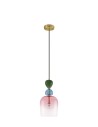 Luces Exclusivas BALAM Pendant Modern gold and gold shades 1xE14 max 5W LE43397