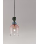 Pendant lamps - Luces Exclusivas BALAM Pendant Modern gold and gold shades 1xE14 max 5W LE43397 - product 2