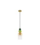 Pendant lamps - Luces Exclusivas BALAM Pendant Modern gold and gold shades 1xE14 max 5W LE43398 - product 1
