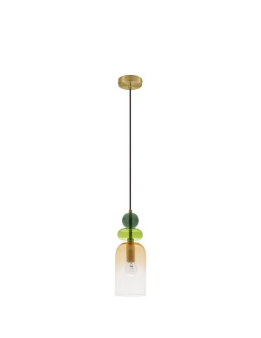 Luces Exclusivas BALAM Pendant Modern gold and gold shades 1xE14 max 5W LE43398