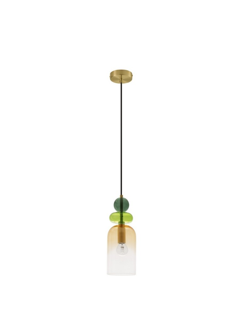 Pendant lamps - Luces Exclusivas BALAM Pendant Modern gold and gold shades 1xE14 max 5W LE43398 - product kolory-swiatla.pl 1