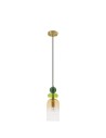 Luces Exclusivas BALAM Pendant Modern gold and gold shades 1xE14 max 5W LE43398