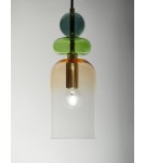 Lampy wiszące - Luces Exclusivas BALAM Wisząca Nowoczesna złoty i odcienie złota 1xE14 max 5W LE43398 - produkt 3