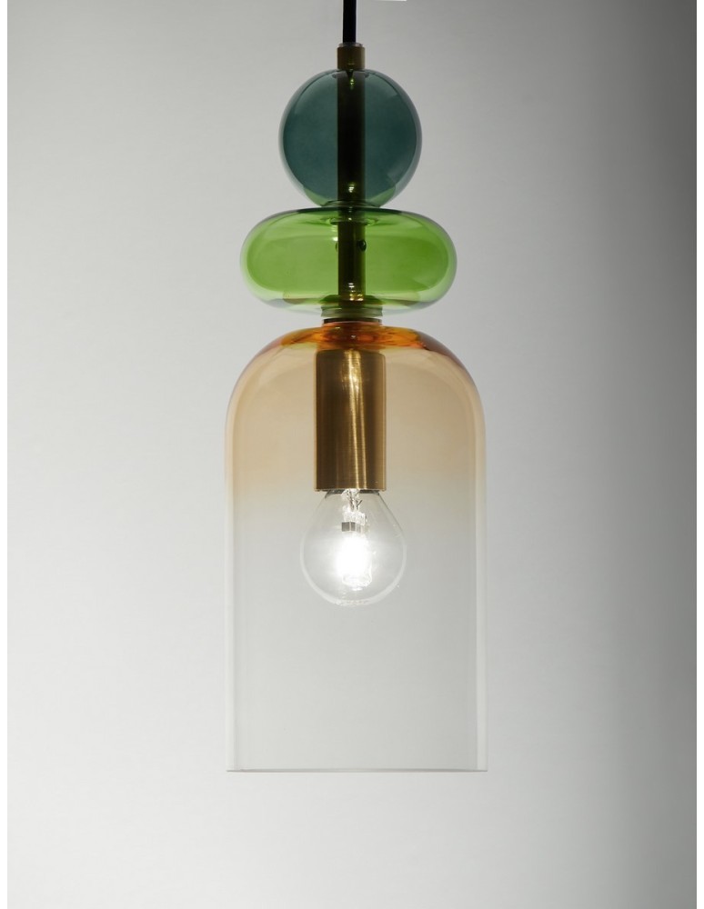 Pendant lamps - Luces Exclusivas BALAM Pendant Modern gold and gold shades 1xE14 max 5W LE43398 - product kolory-swiatla.pl 3
