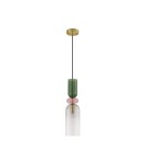 Pendant lamps - Luces Exclusivas BALAM Pendant Modern gold and gold shades 1xE14 max 5W LE43399 - product 1