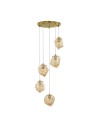 Luces Exclusivas BALUN Pendant Modern Gold and Shades of Gold 5xE14 max 5W LE43402