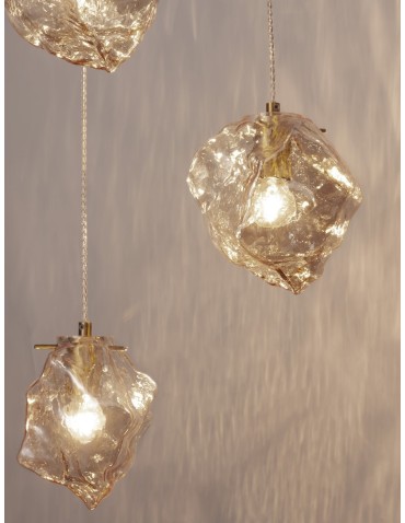 Luces Exclusivas BALUN Pendant Modern Gold and Shades of Gold 3xE14 max 5W LE43403 - product 2