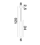 Ceiling lamps - Luces Exclusivas BALDE Ceiling Modern Grey and shades of grey 1xG9 max 5W LE43406 - product 2