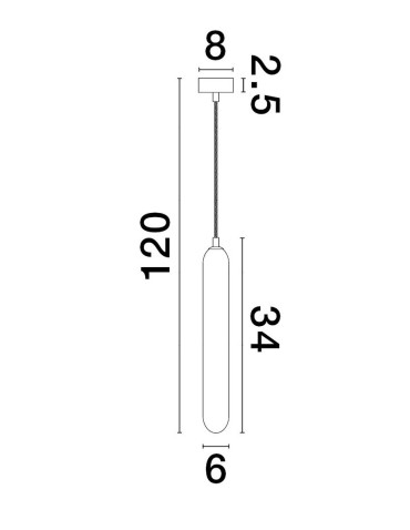 Luces Exclusivas BALDE Sufitowa Nowoczesna szary i odcienie szarości 1xG9 max 5W LE43406 - produkt 2