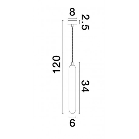 Luces Exclusivas BALDE Sufitowa Nowoczesna szary i odcienie szarości 1xG9 max 5W LE43406