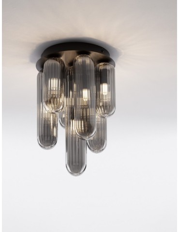 Luces Exclusivas BALDE Ceiling Modern Gray and shades of gray 7xG9 max 5W LE43408 - product 2