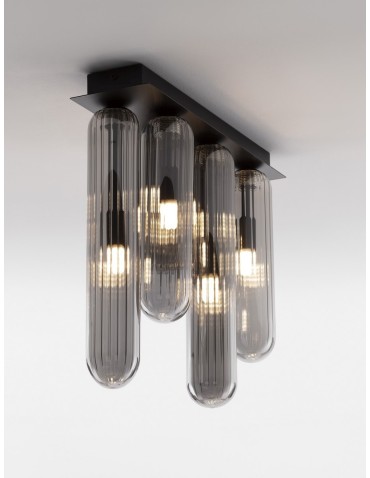 Luces Exclusivas BALDE Sufitowa Nowoczesna szary i odcienie szarości 6xG9 max 5W LE43409 - produkt 2