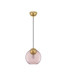 Single pendant lamps - Luces Exclusivas BALMI Pendant Modern gold and gold shades 1xE27 max 12W LE43410 - product 1