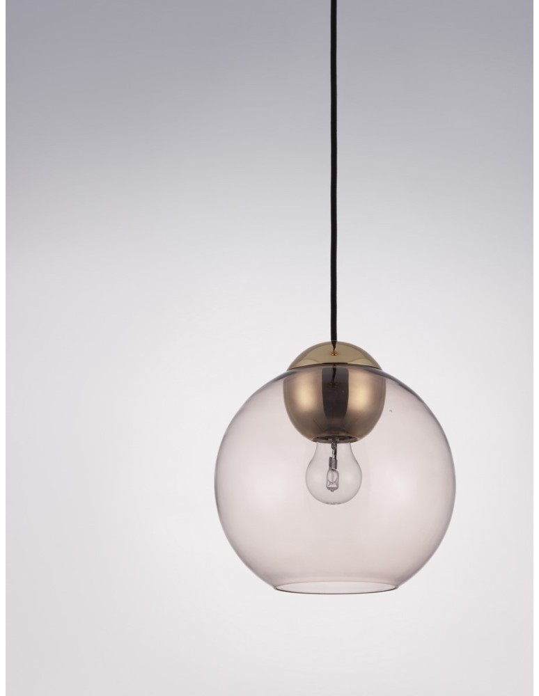 Single pendant lamps - Luces Exclusivas BALMI Pendant Modern gold and gold shades 1xE27 max 12W LE43410 - product kolory-swiatla.pl 2