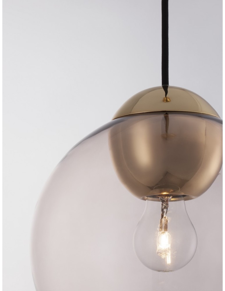 Single pendant lamps - Luces Exclusivas BALMI Pendant Modern gold and gold shades 1xE27 max 12W LE43410 - product kolory-swiatla.pl 3