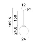 Single pendant lamps - Luces Exclusivas BALMI Pendant Modern gold and gold shades 1xE27 max 12W LE43410 - product 4