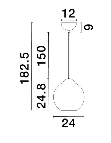 Luces Exclusivas BALMI Wisząca Nowoczesna złoty i odcienie złota 1xE27 max 12W LE43411 - produkt 2