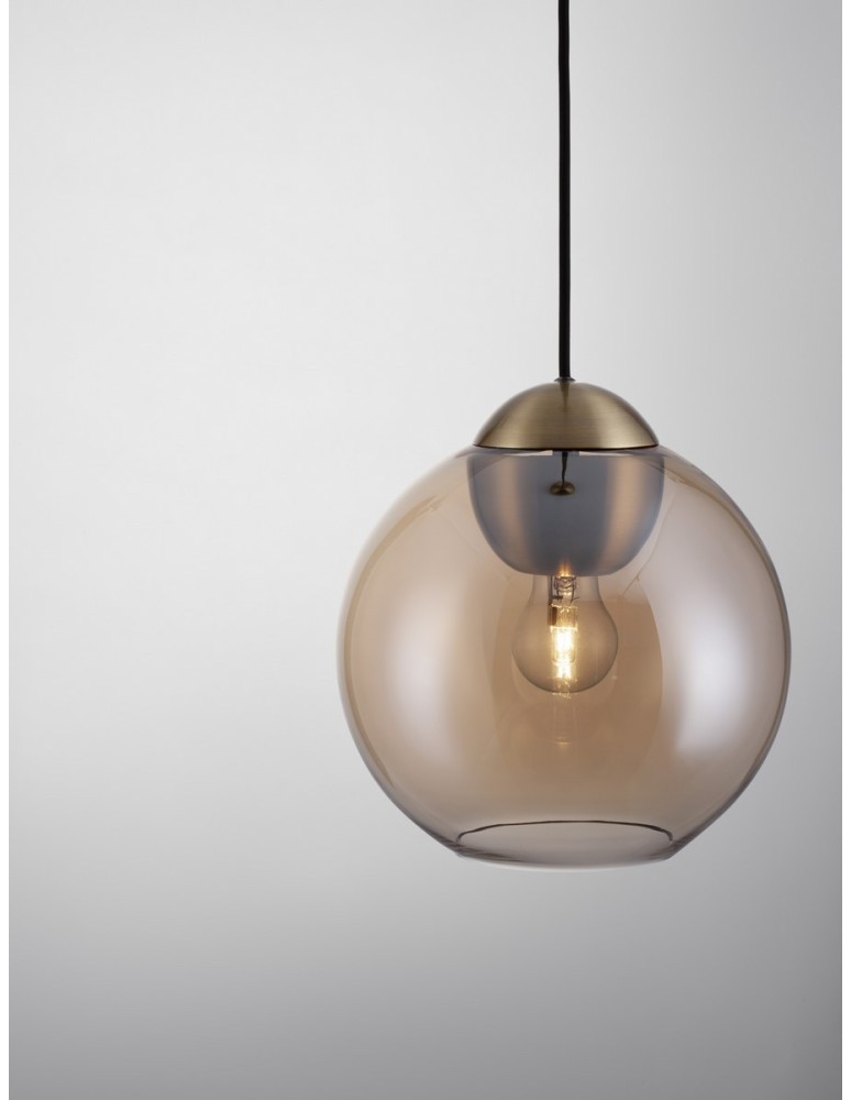Single pendant lamps - Luces Exclusivas BALMI Pendant Modern gold and gold shades 1xE27 max 12W LE43412 - product kolory-swiatla.pl 2