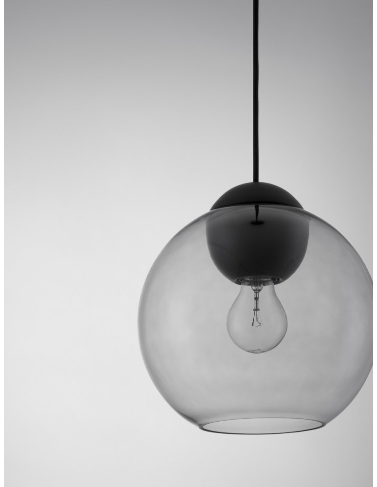 Single pendant lamps - Luces Exclusivas BALMI Pendant Modern Black 1xE27 max 12W LE43413 - product kolory-swiatla.pl 3