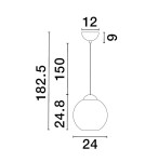 Single pendant lamps - Luces Exclusivas BALMI Pendant Modern Black 1xE27 max 12W LE43414 - product 3