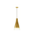Single pendant lamps - Luces Exclusivas BALSA Pendant Modern gold and gold shades 1xE27 max 12W LE43415 - product 1