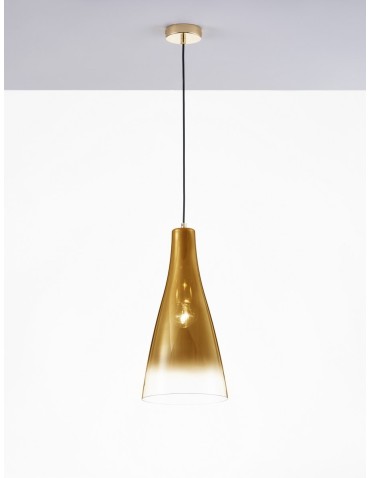 Luces Exclusivas BALSA Wisząca Nowoczesna złoty i odcienie złota 1xE27 max 12W LE43415 - produkt 2