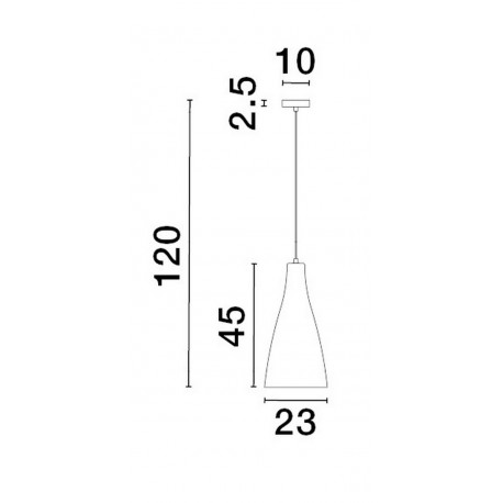 Luces Exclusivas BALSA Wisząca Nowoczesna srebrny i odcienie srebra 1xE27 max 12W LE43417