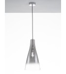 Single pendant lamps - Luces Exclusivas BALSA Pendant Modern silver and silver tones 1xE27 max 12W LE43417 - product 3