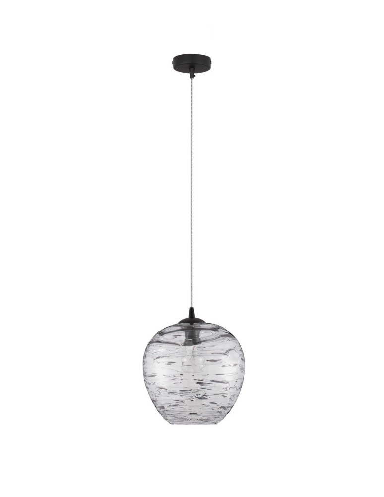 Single pendant lamps - Luces Exclusivas BAMBU Pendant Modern Black 1xE27 max 12W LE43418 - product kolory-swiatla.pl 1