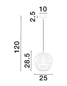 Luces Exclusivas BAMBU Pendant Modern Black 1xE27 max 12W LE43418 - product 2
