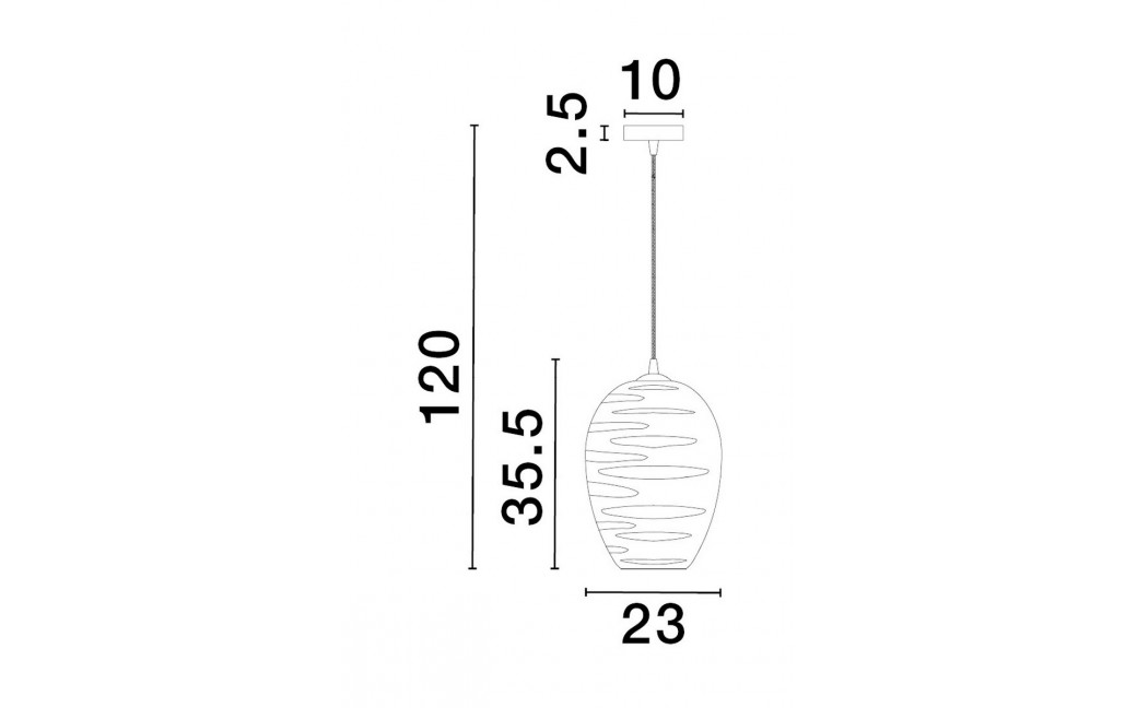 Luces Exclusivas BAMBU Wisząca Nowoczesna czarny 1xE27 max 12W LE43419