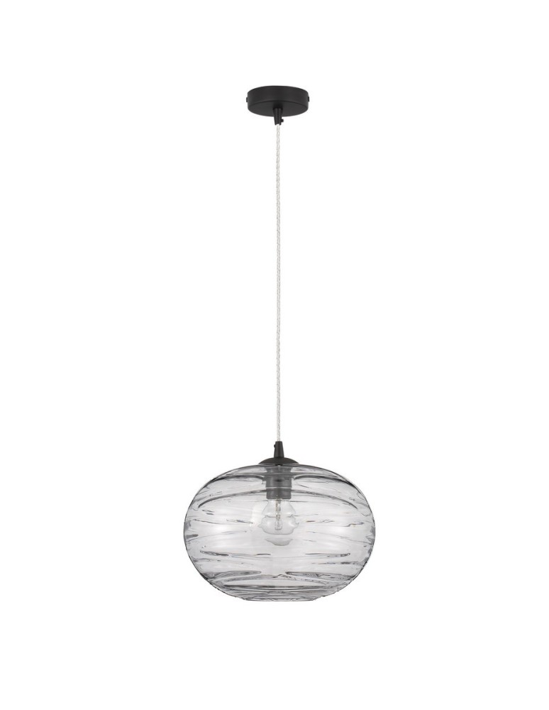 Single pendant lamps - Luces Exclusivas BAMBU Pendant Modern Black 1xE27 max 12W LE43420 - product kolory-swiatla.pl 1