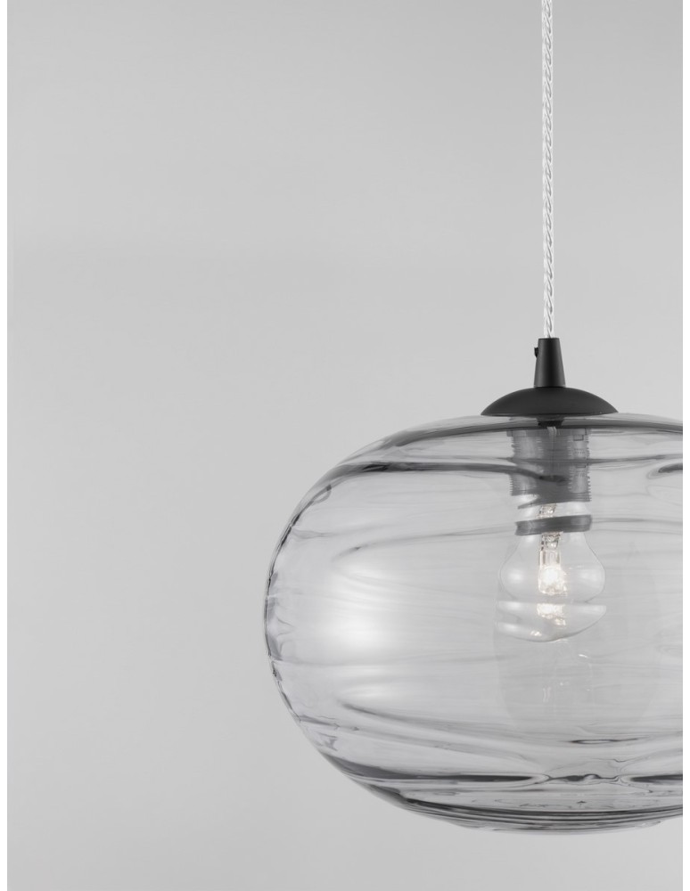 Single pendant lamps - Luces Exclusivas BAMBU Pendant Modern Black 1xE27 max 12W LE43420 - product kolory-swiatla.pl 3