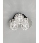 Ceiling lamps - Luces Exclusivas BAMOA Ceiling Modern silver and silver shades 3xE14 max 5W LE43421 - product 3