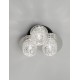 Luces Exclusivas BAMOA Sufitowa Nowoczesna srebrny i odcienie srebra 3xE14 max 5W LE43421