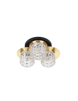 Luces Exclusivas BAMOA Sufitowa Nowoczesna złoty i odcienie złota 3xE14 max 5W LE43422