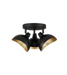 Ceiling lamps - Luces Exclusivas BANAC Modern Ceiling Black 3xE14 max 5W LE43424 - product 1