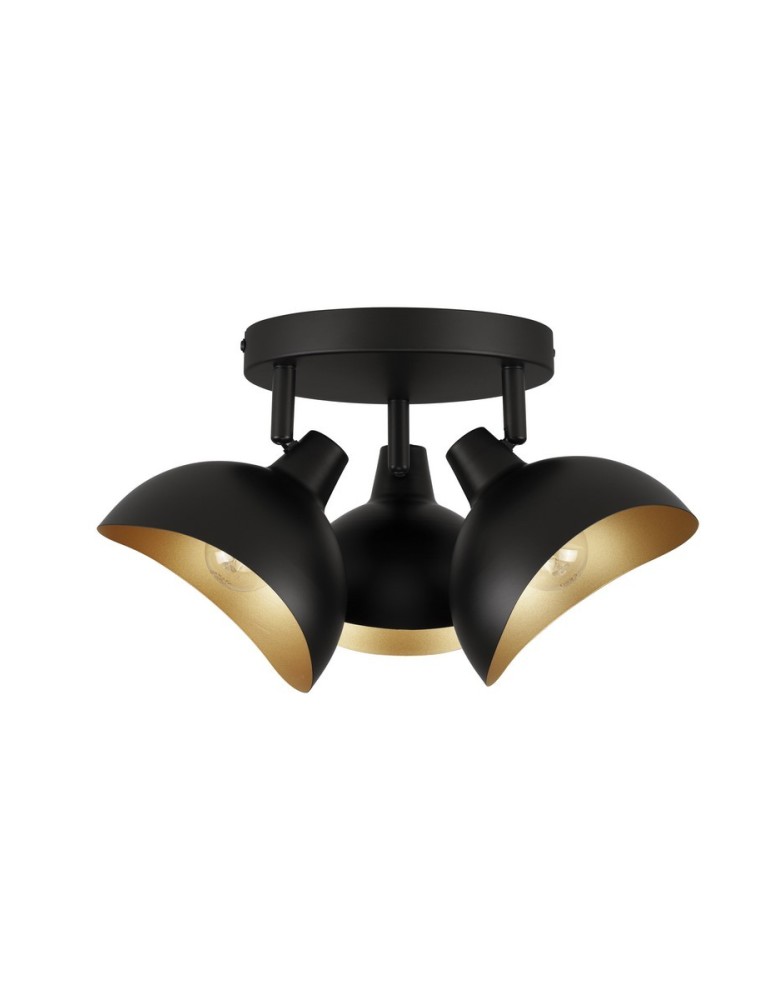Ceiling lamps - Luces Exclusivas BANAC Modern Ceiling Black 3xE14 max 5W LE43424 - product kolory-swiatla.pl 1