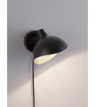 Kinkiety - Luces Exclusivas BANAC Ścienna Nowoczesna czarny 1xE14 max 5W LE43425 - produkt 2