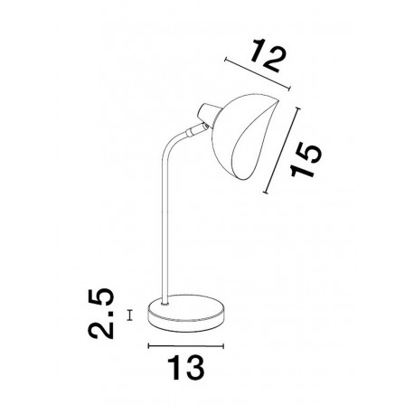 Luces Exclusivas BANAC Stołowa czarny 1xE14 max 5W LE43426