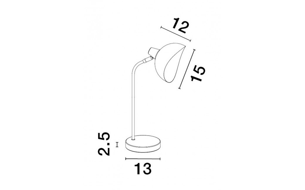 Luces Exclusivas BANAC Stołowa czarny 1xE14 max 5W LE43426