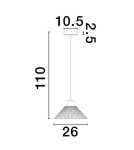 Single pendant lamps - Luces Exclusivas BAPUZ Pendant Modern Black 1xE27 max 12W LE43428 - product 3