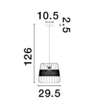 Single pendant lamps - Luces Exclusivas BAPUZ Pendant Modern Black 1xE27 max 12W LE43429 - product 2