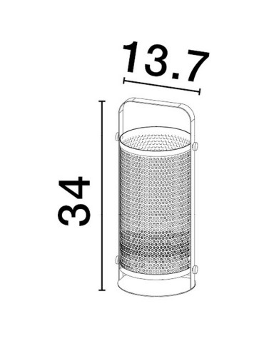 Luces Exclusivas BAPUZ Stołowa czarny 1xE27 max 12W LE43430 - produkt 2