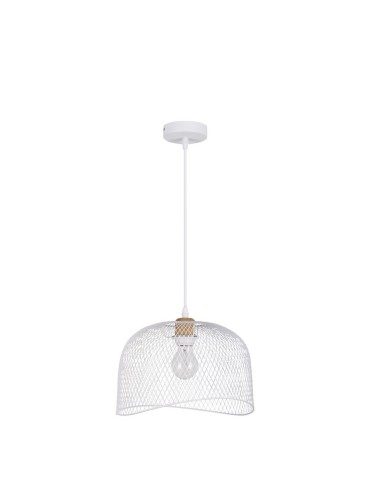 Luces Exclusivas BAQUE Pendant Modern White 1xE27 max 12W LE43431