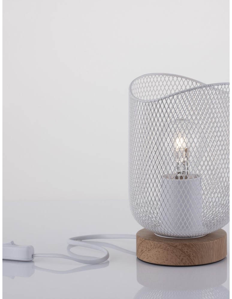 Table lamps - Luces Exclusivas BAQUE Table white 1xE27 max 12W LE43433 - product kolory-swiatla.pl 2