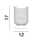 Table lamps - Luces Exclusivas BAQUE Table white 1xE27 max 12W LE43433 - product 3