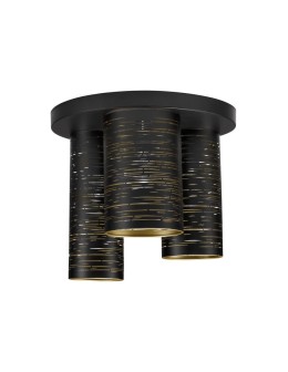 Luces Exclusivas BARRA Modern Ceiling Black 3xE14 max 5W LE43435